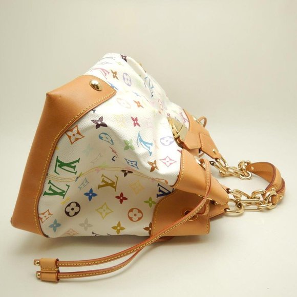 Louis Vuitton Multicolor Ursula Shoulder Bag Bron White - Picture 4 of 9